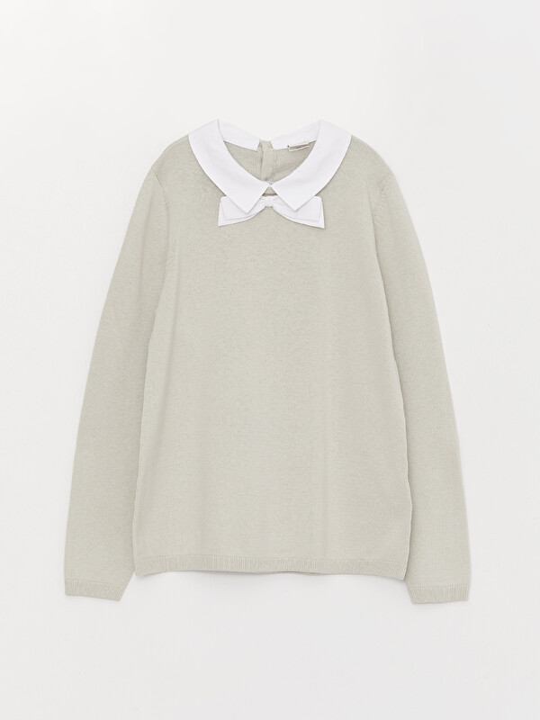 LCW Kids Peter Pan Collar Girls' Knit Sweater