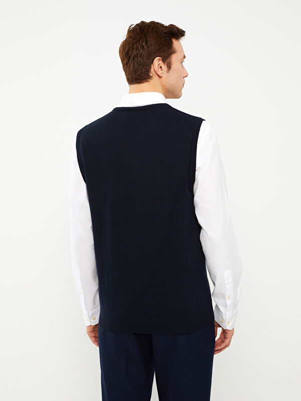LCW ECO Standard Fit V Neck Men's Knitwear Sweater Vest