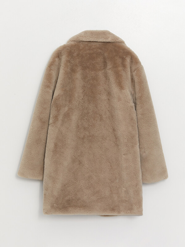 plage Traditional Weatherwear別注 38 2way XSIDE Palton pluș simplu cu guler jachetă pentru femei - W32393Z8