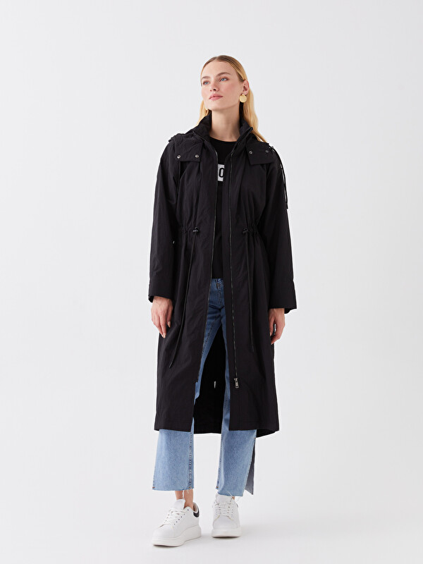 ゆきり★no.2632　27センチドール服 LCWAIKIKI Classic Kadın Kapüşonlu Düz Yağmurluk - W32597Z8-CVL | LCW