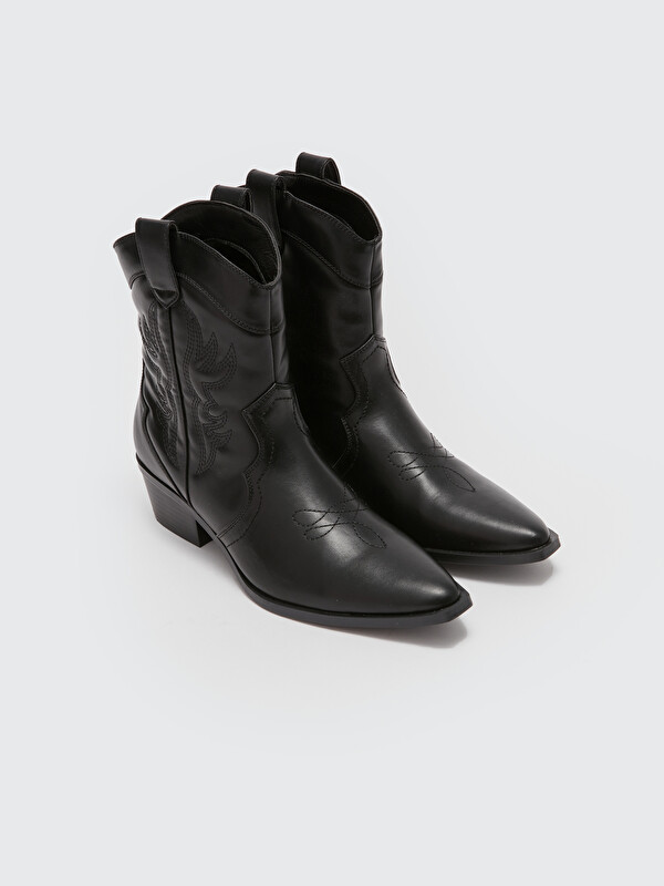 LCW STEPS Faux Leather Women's Heeled Boots