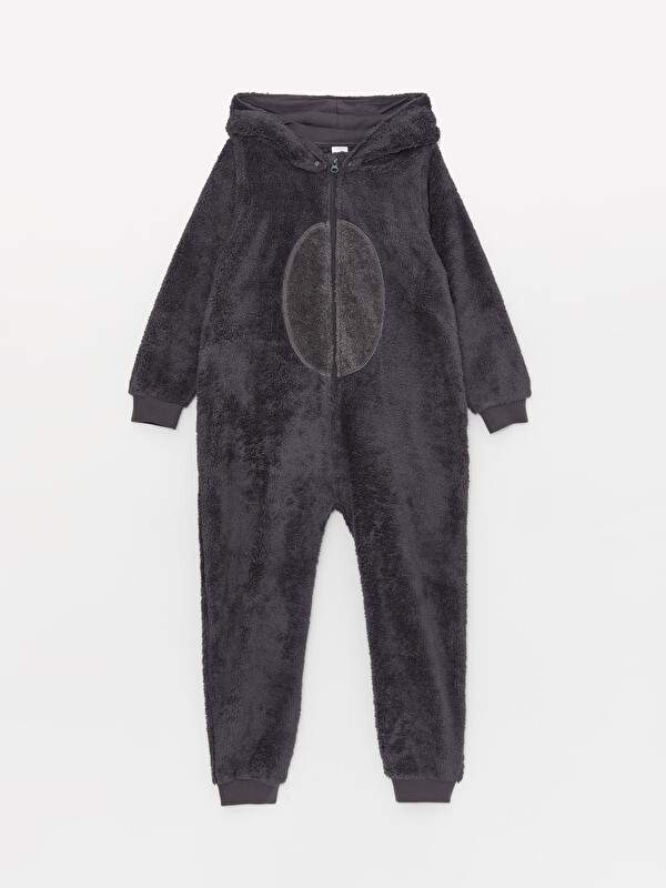 LCW Kids Kapüşonlu Pelüş Erkek Çocuk Uyku Tulumu