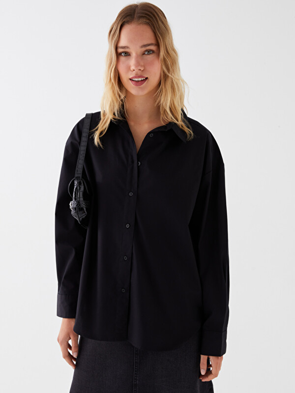 LCW Vision Oversize Poplin Kadın Gömlek