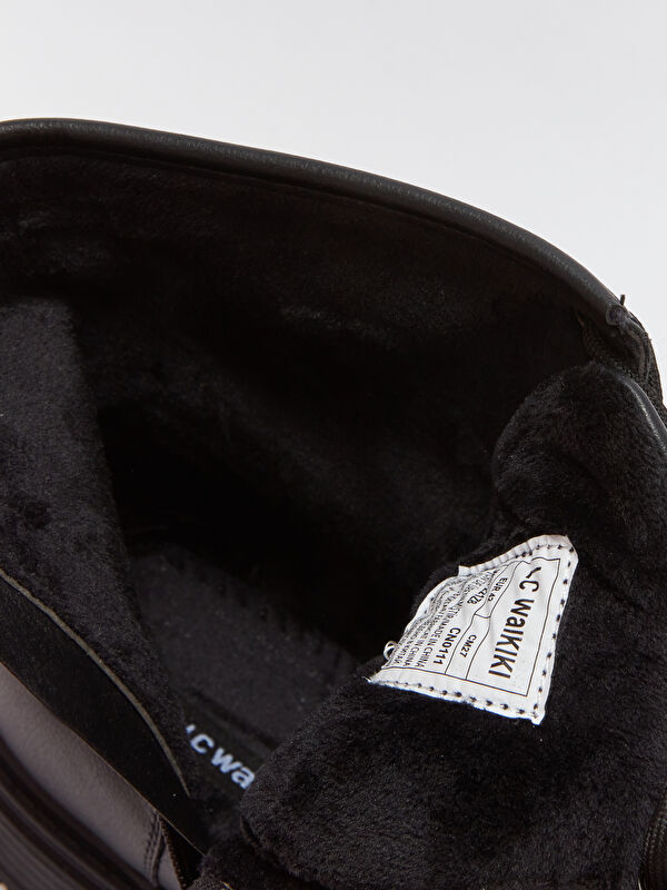 Bağcıklı Deri Görünümlü Erkek Bot - Görsel 8