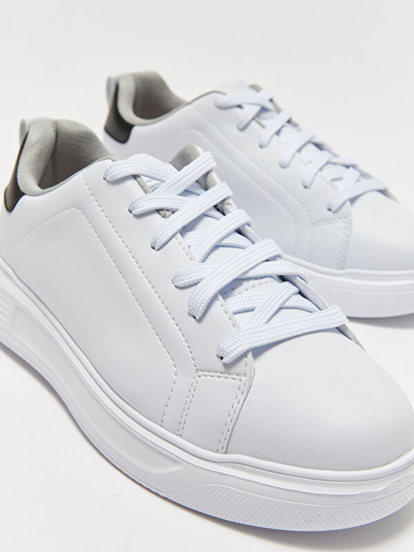 Deri Görünümlü Erkek Spor Ayakkabı - Görsel 4