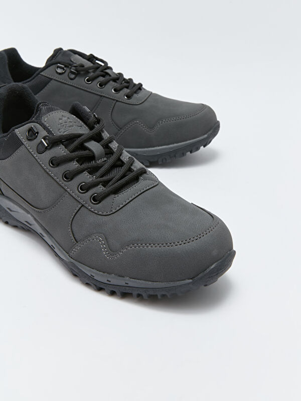 Bağcıklı Kalın Taban Erkek Trekking Ayakkabı - Görsel 4