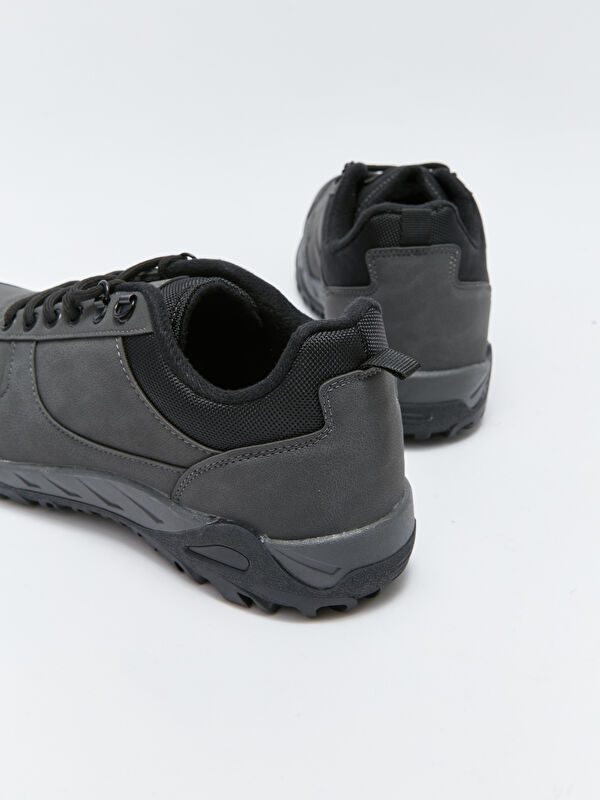 Bağcıklı Kalın Taban Erkek Trekking Ayakkabı - Görsel 6