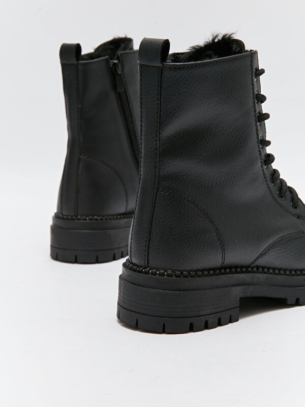 Bağcıklı Deri Görünümlü Kadın Bot - Görsel 6