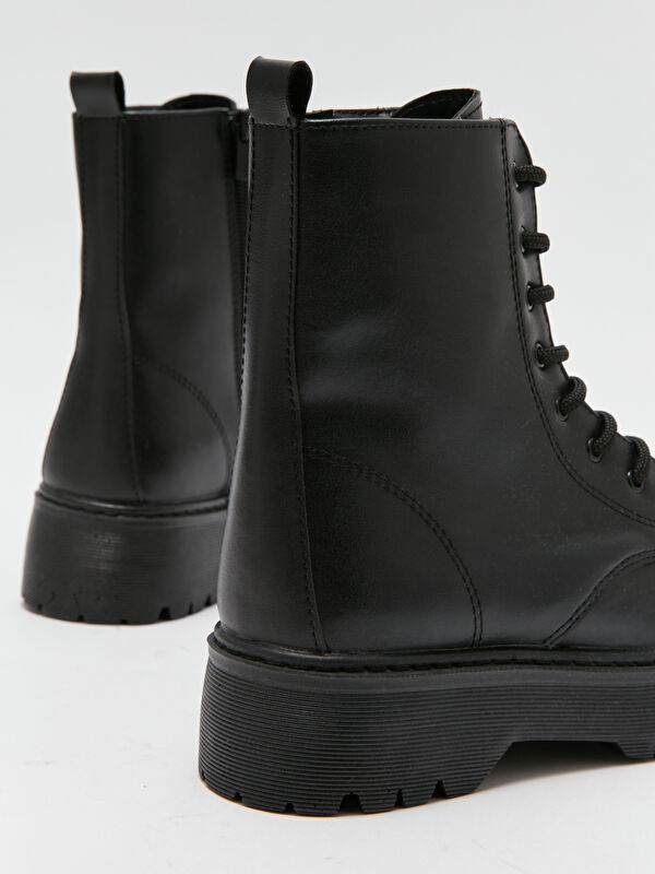 Bağcıklı Deri Görünümlü Kadın Bot - Görsel 6