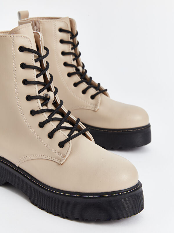 Bağcıklı Deri Görünümlü Kadın Bot - Görsel 4