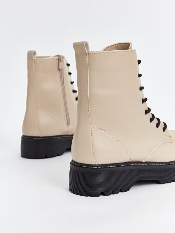 Bağcıklı Deri Görünümlü Kadın Bot - Görsel 6