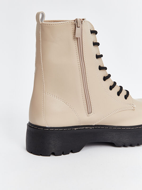 Bağcıklı Deri Görünümlü Kadın Bot - Görsel 7