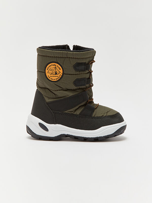 Bağcık ve Fermuarlı Erkek Bebek Kar Botu - Görsel 3