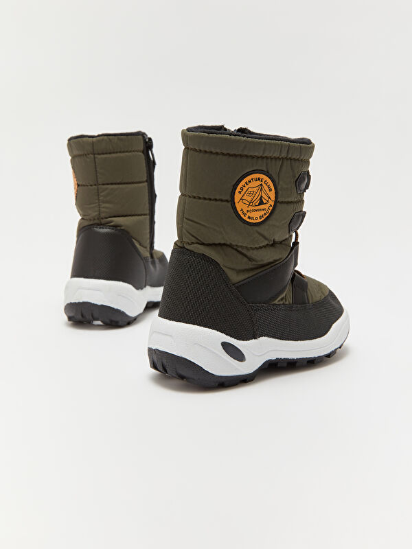 Bağcık ve Fermuarlı Erkek Bebek Kar Botu - Görsel 5