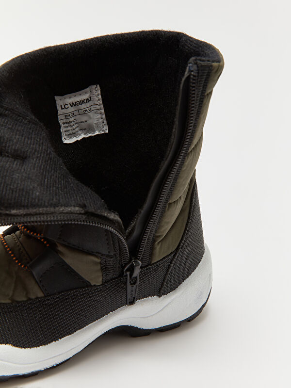 Bağcık ve Fermuarlı Erkek Bebek Kar Botu - Görsel 7