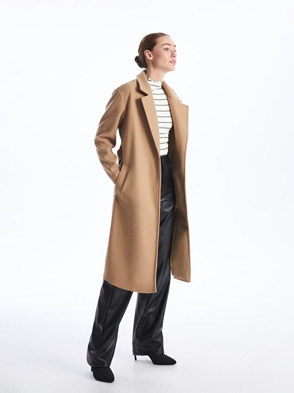LCWAIKIKI Classic Jacket Collar Women's Cachet Overcoat
