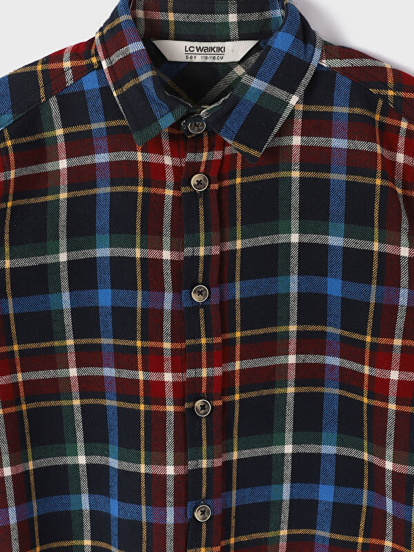 LCW Kids Plaid Boys' Flannel Shirt -W3BO14Z4-LN5 - LC Waikiki
