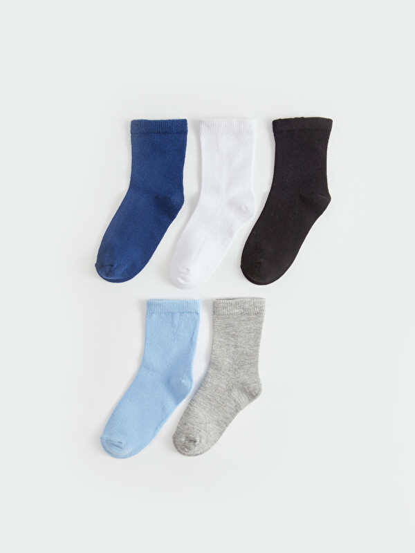 LCW baby Lot de 5 Chaussettes Basiques pour Bébé Garçon.