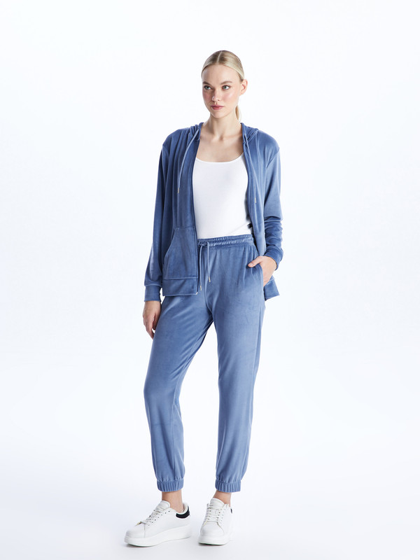 LCW EVERYDAY Elastic Waist Regular Velvet Women's Jogger Sweatpants