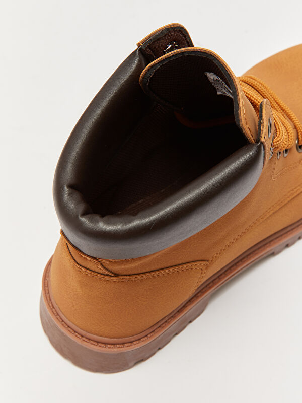 Bağcıklı Deri Görünümlü Erkek Bot - Görsel 7