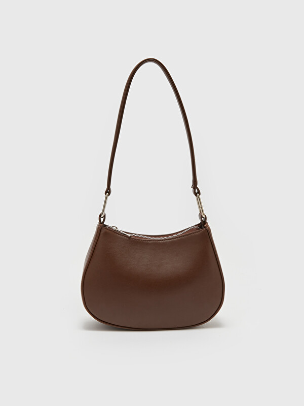 【一粒舎】　Baguette L ダークブラウン LCW ACCESSORIES Faux Leather Women's Baguette Bag - W3CQ42Z8-VC8