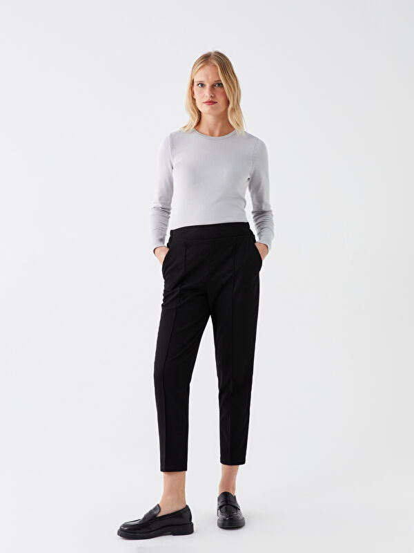 LCWAIKIKI Basic Elasticated Waist Regular Fit Women's Trousers