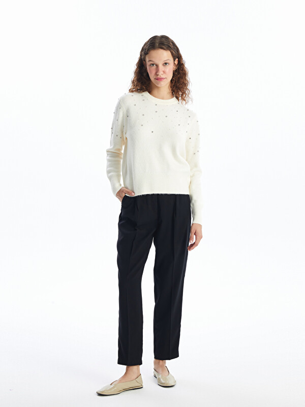 LCW Vision Elastic Waist Carrot Fit Women's Trousers