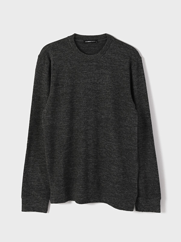 LCWAIKIKI Classic Crew Neck Long Sleeve Men's Tricot Sweater