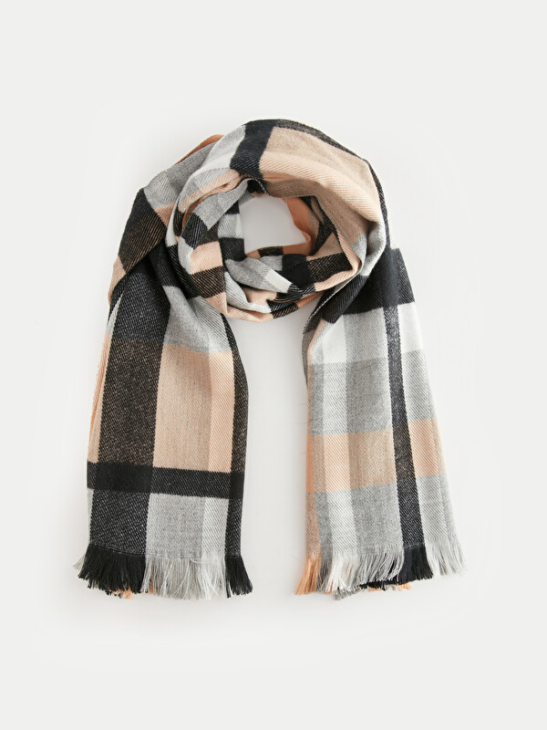 LCW ACCESSORIES Plaid Patterned Women's Scarf