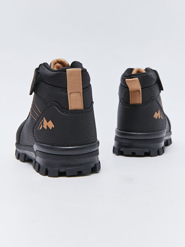 Deri Görünümlü Cırt Cırtlı Erkek Bebek Bot - Görsel 6