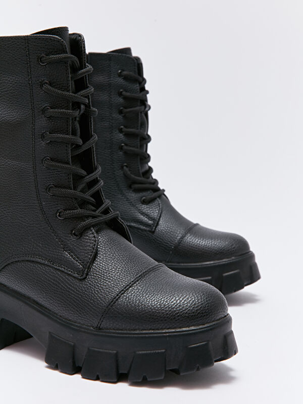 Bağcıklı Kadın Kar Botu - Görsel 4