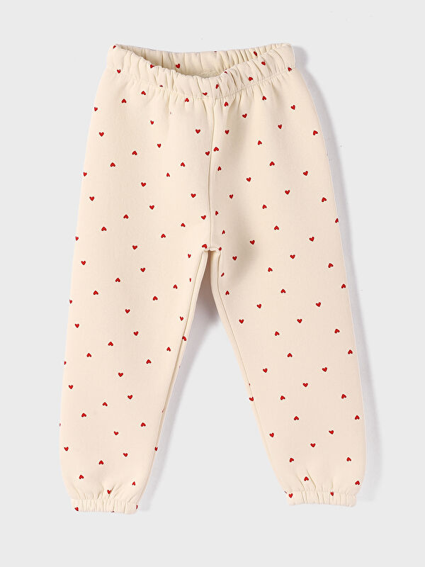 LCW baby Elasticated Waist Printed Baby Girl Tracksuit Bottom