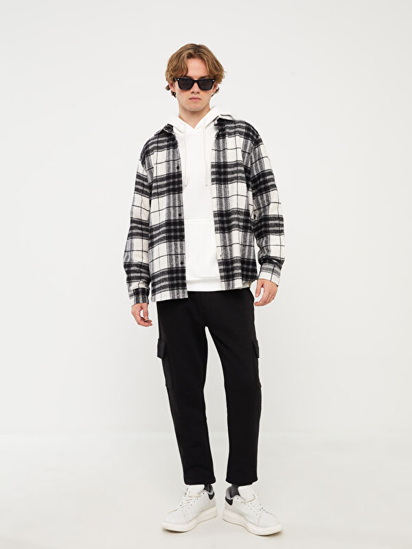 Kページ XSIDE Regular Fit Long Sleeve Plaid Men's Flannel Shirt