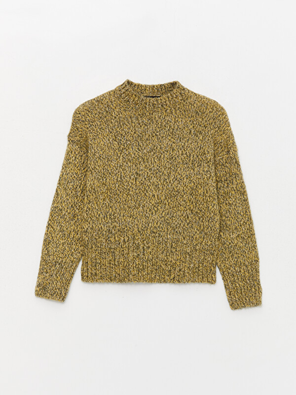 LCW Vision Crew Neck Plain Long Sleeve Women's Knitwear Sweater