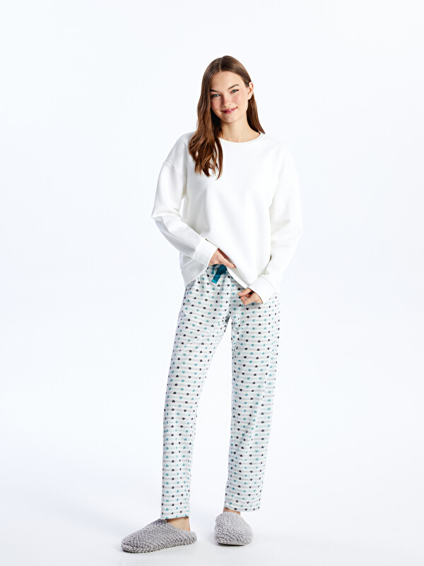 LCW DREAM Women's Patterned Pyjama Bottoms with Elasticated Waist
