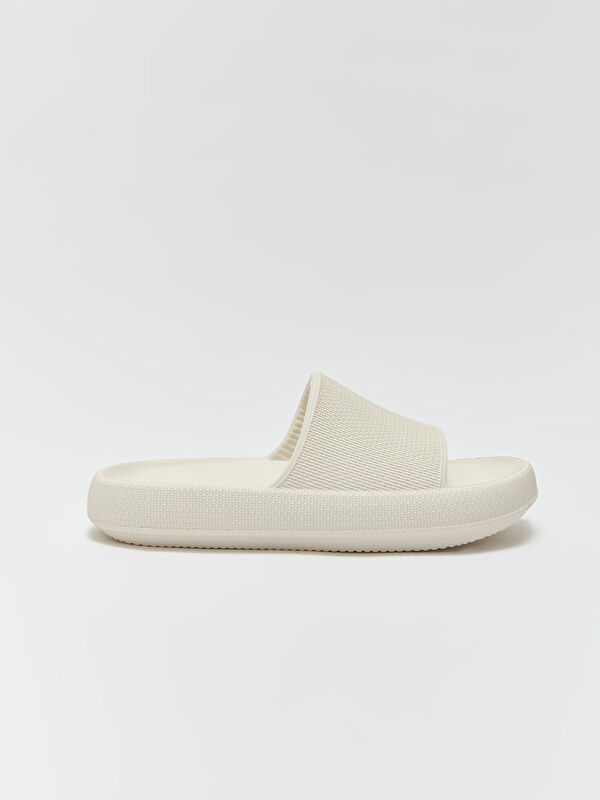 Kendinden Desenli Tek Bantlı Erkek Terlik - Görsel 3