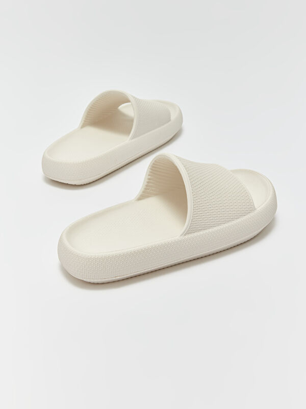 Kendinden Desenli Tek Bantlı Erkek Terlik - Görsel 6