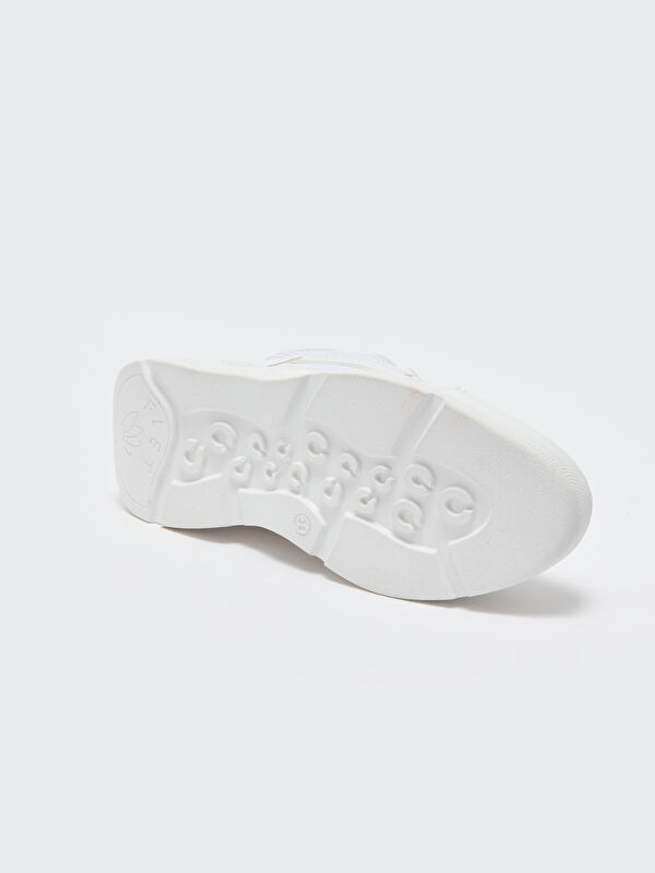 File Detaylı Bağcıklı Kadın Aktif Spor Ayakkabı - Görsel 5