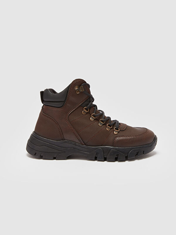 Bağcıklı Kalın Taban Erkek Trekking Bot - Görsel 3