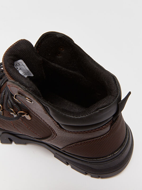 Bağcıklı Kalın Taban Erkek Trekking Bot - Görsel 7