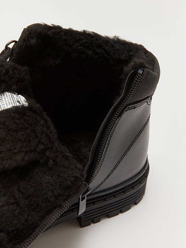 Bağcıklı Deri Görünümlü Erkek Bot - Görsel 7