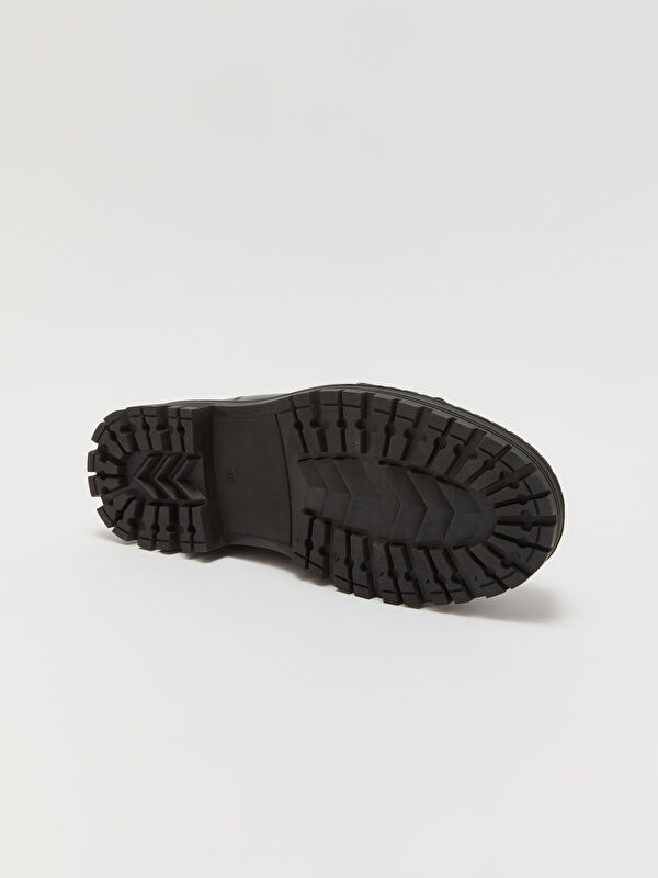 Bağcıklı Deri Görünümlü Erkek Bot - Görsel 8