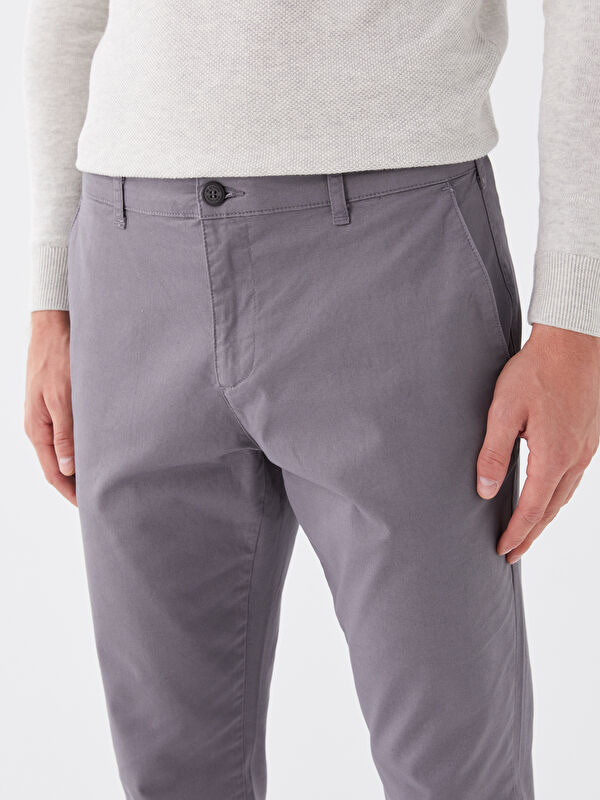 LCWAIKIKI Classic Gri Dar Kalıp Erkek Chino Pantolon - S40157Z8