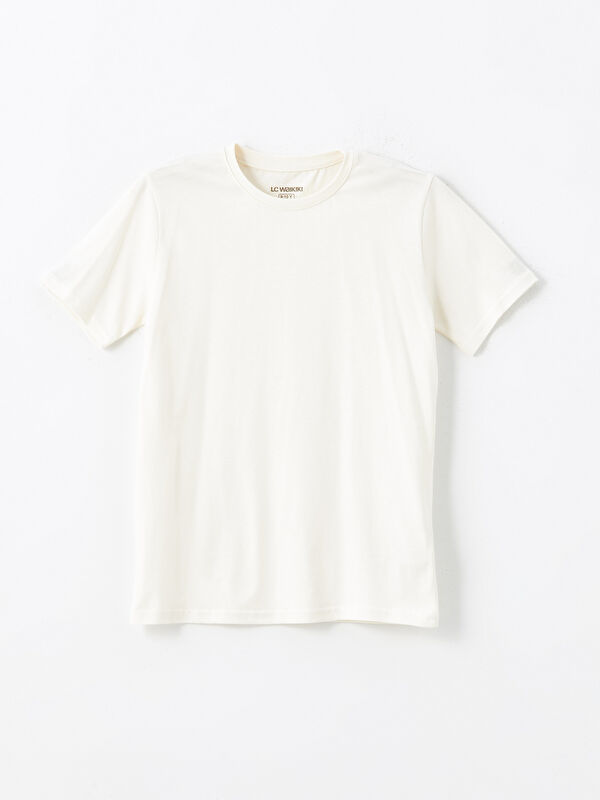 LCW Kids T-Shirt Garçon Basique à Manches Courtes et Col Rond