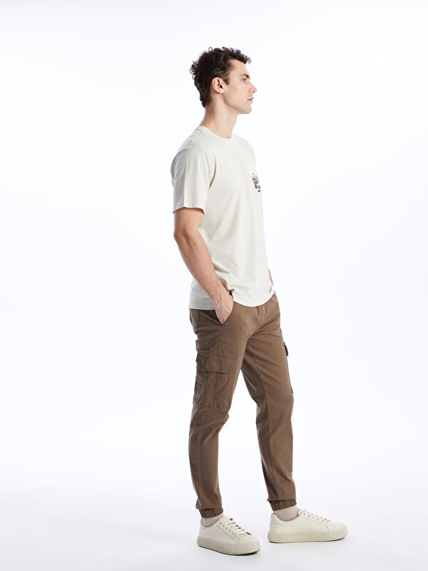 XSIDE Slim Fit Gabardin Erkek Kargo Pantolon