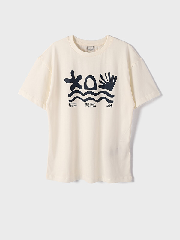 LCW Kids Oversize Crew Neck Boys' T-Shirt
