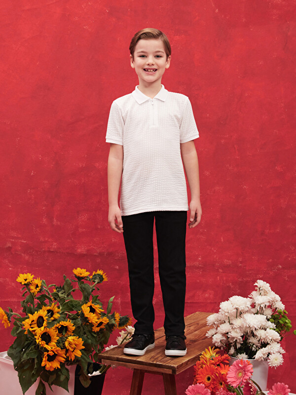 LCW Kids Beli Ayarlanabilir Lastikli Erkek Çocuk Pantolon