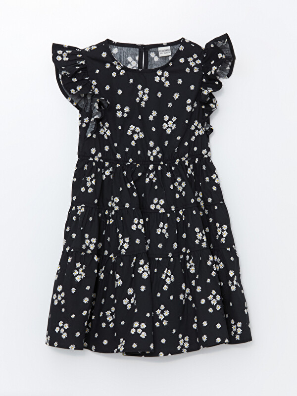 LCW Kids Crew Neck Floral Girls' Dress
