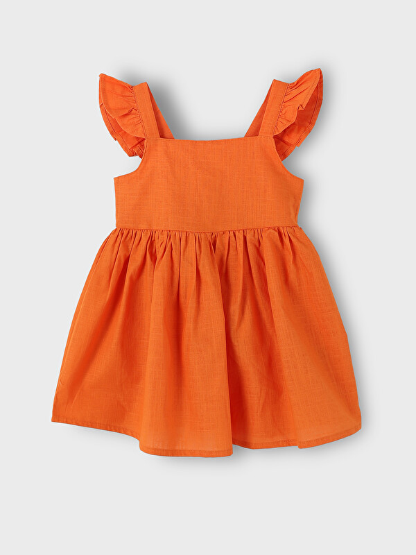 LCW Kids Square Collar Basic Girls' Dress