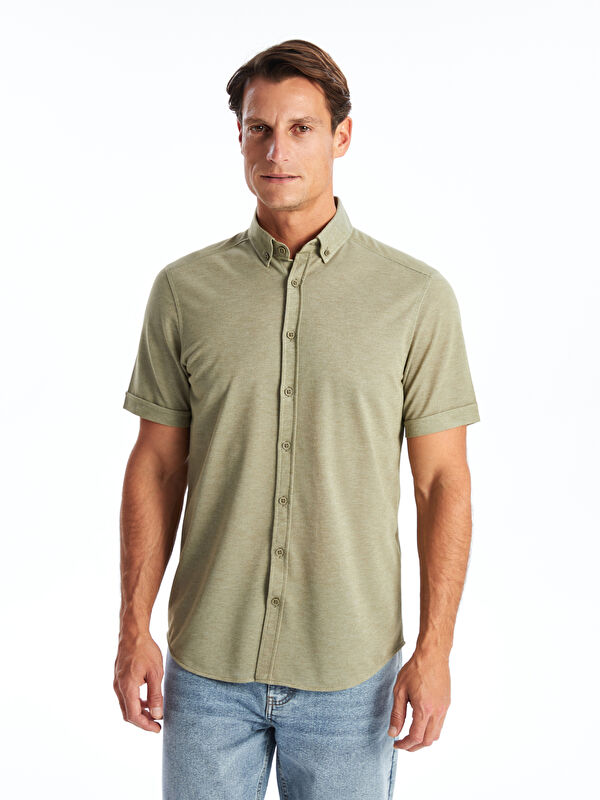 LCWAIKIKI Classic Regular Fit Kısa Kollu Erkek Gömlek